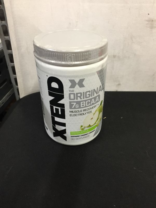 Photo 2 of Xtend Original BCAA Powder, Branched Chain Amino Acids, Sugar Free Post Workout Muscle Recovery Drink with Amino Acids, 7g BCAAs for Men & Women, Smash Apple, 30 Servings exp 06-2021