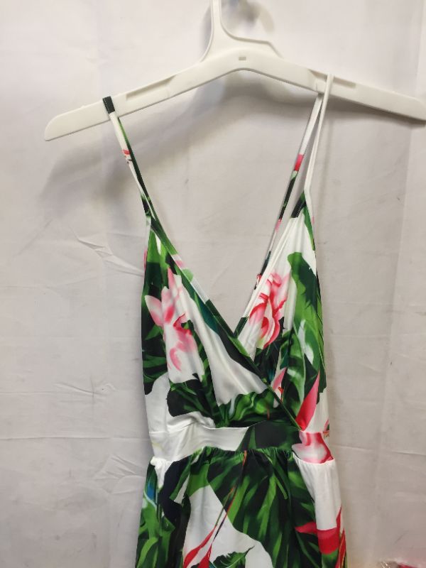 Photo 2 of Women's Summer Deep V-Neck Casual Dress Beach Floral Long Maxi Dress Party
size M