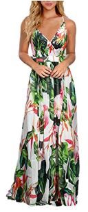 Photo 1 of Women's Summer Deep V-Neck Casual Dress Beach Floral Long Maxi Dress Party
size M