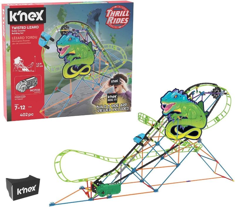 Photo 1 of 
K'NEX Thrill Rides Twisted Lizard Roller Coaster Building Set with It App Ages Classic Thrill Rides (Non-Retail Packaging)
(factory sealed)