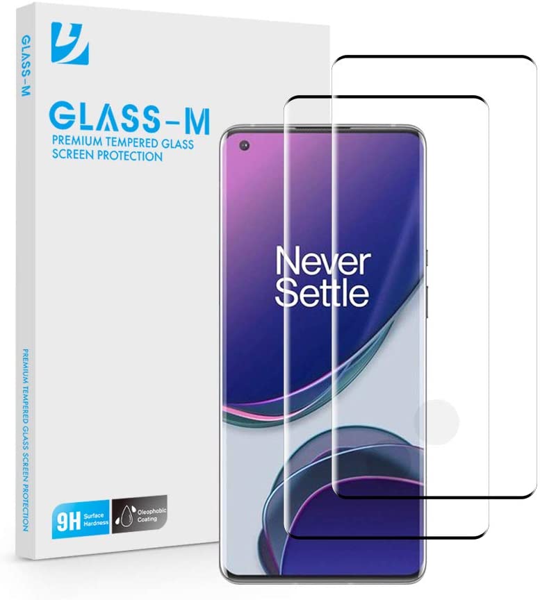 Photo 1 of [2 Pack] GLASS-M For Oneplus 9 Pro Screen Protector Tempered Glass, Fingerprint ID Compatible, Anti Scratch, Bubble Free (2 Pack 4 in total)
