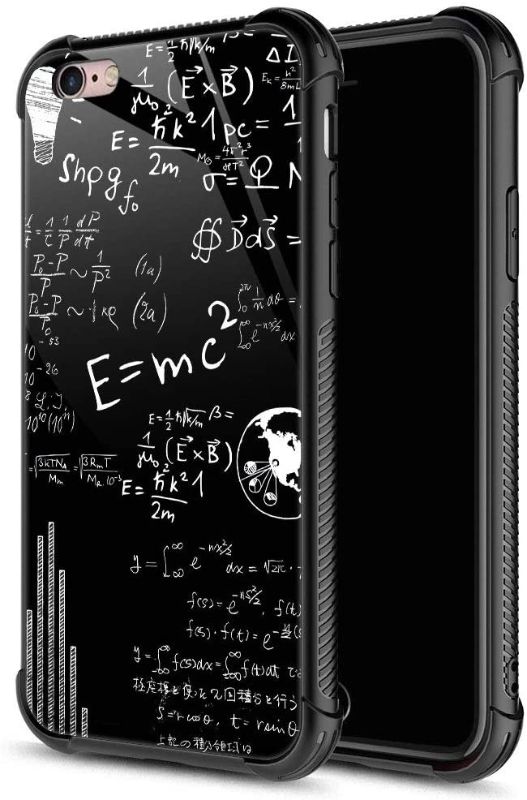 Photo 1 of CARLOCA iPhone 6S Case,Physics Einstein Mass Energy Equation iPhone 6 Cases for Girls Boys,Graphic Design Shockproof Anti-Scratch Drop Protection Case for Apple iPhone 6/6S
