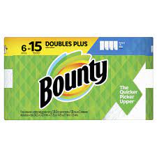 Photo 1 of BOUNTY 6 DOUBLE ROLLS= 15 REGULAR ROLLS SAS