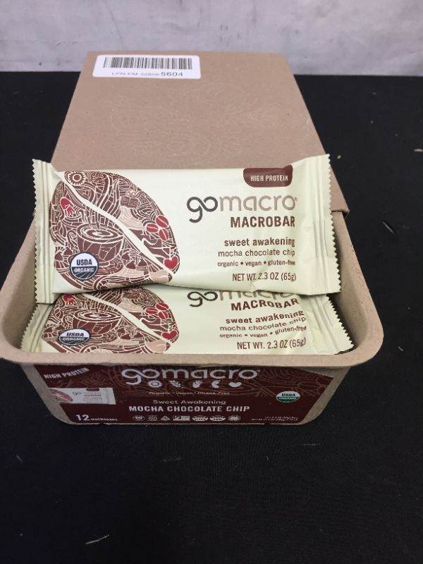 Photo 2 of GoMacro MacroBar Organic Vegan Protein Bars - Mocha Chocolate Chip (2.3 Ounce Bars
09/12/21