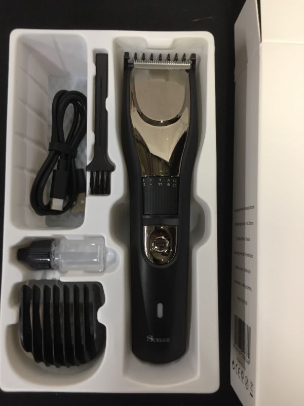 Photo 2 of SURKER Mens Hair Clipper Beard Trimmer Hair Cutting Kit Hair Trimmer For Men Rechargeable Cordless
