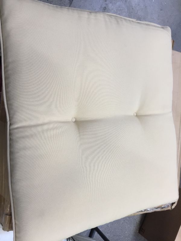 Photo 1 of 24x21in Cream color replacement cushion