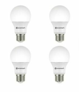 Photo 1 of  EcoSmart 40-Watt Equivalent A19 Dimmable-Daylight 4PK