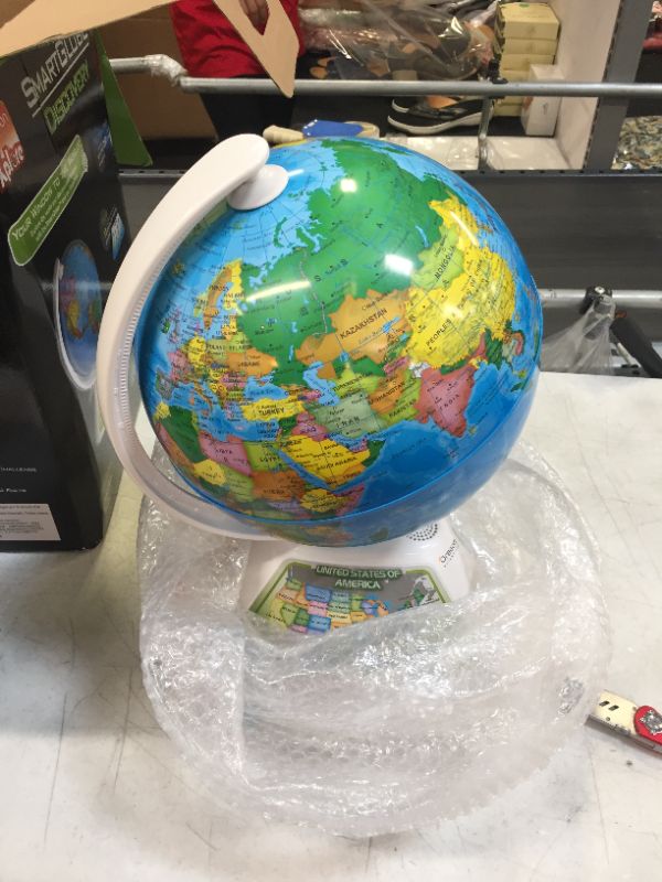 Photo 2 of Oregon Scientific SmartGlobe Discovery Interactive Education Globe (White)