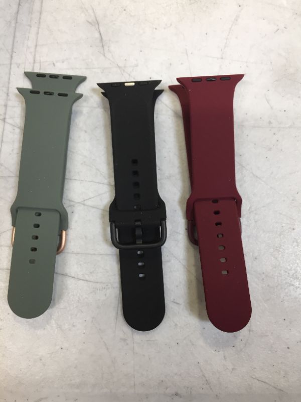 Photo 3 of 3 in 1 Charging Stand And 3 Different Color Watch Band 