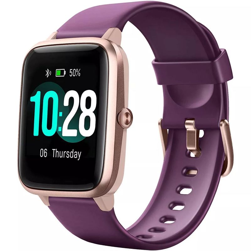 Photo 1 of 3 pack Letscom Smart Watch, Fitness Tracker with Heart Rate Monitor, Activity Tracker with 1.3" Touch Screen, IP68 Waterproof Pedometer Smartwatch with Sleep Monitor, Step Counter for Women and Men
PURPLE