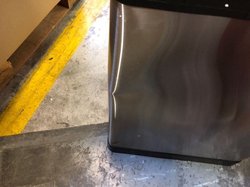 Photo 3 of iTouchless SoftStep 16 Gallon Step Trash Can & Recycle Bin with Activated Carbon Filter Deodorizers, Stainless Steel, 2 x 8 Gallon (30L) Removable Color-Coded Buckets, Soft Close and Airtight Seal
