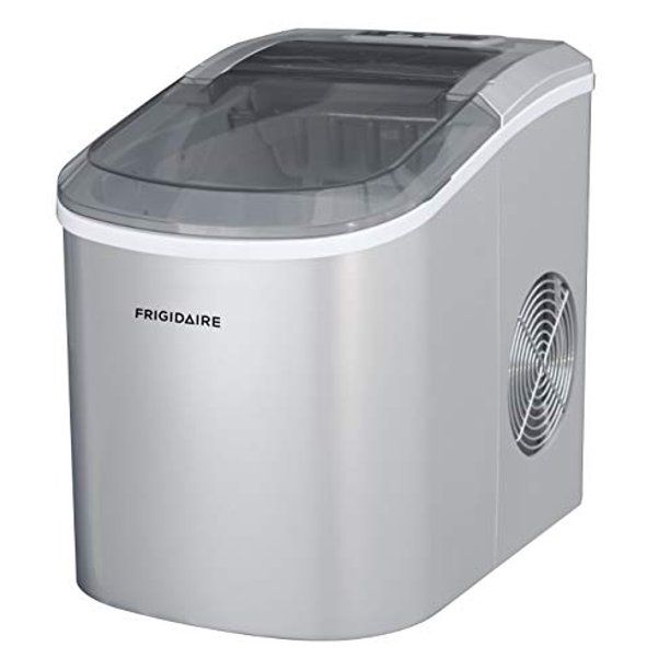 Photo 1 of Frigidaire EFIC206-TG-SILVER Compact Ice Maker, 26 lb per Day, Silver
