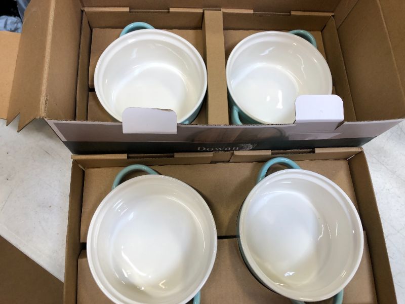 Photo 1 of 4 pack teal soup bowls 