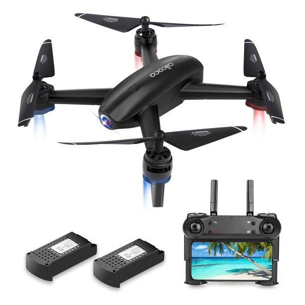 Photo 1 of ALLCACA RC Drone 6axis Gyro Quadcopter with Double 720P HD Cameras, Optical Flow Positioning, Altitude Hold, Headless Mode and 360° Flip, Black
