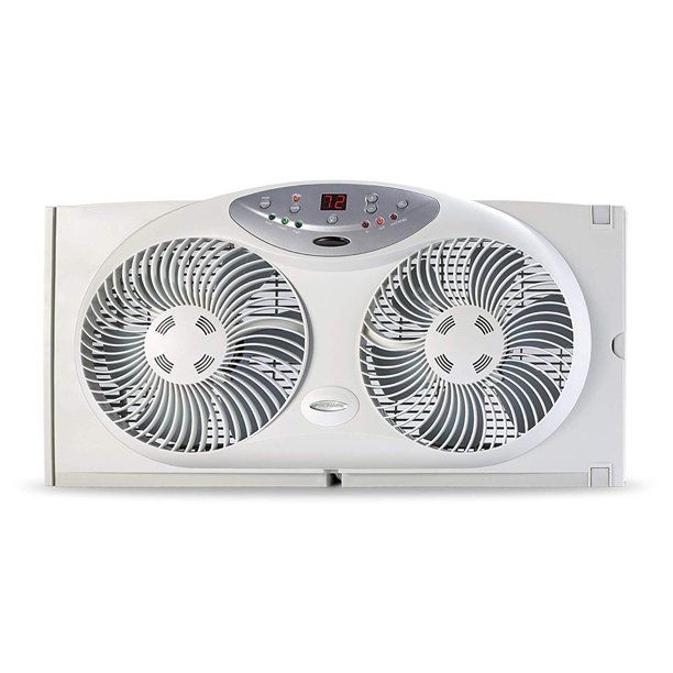 Photo 1 of Bionaire BW2300-N Twin Reversible Airflow Window Fan with Remote Control
