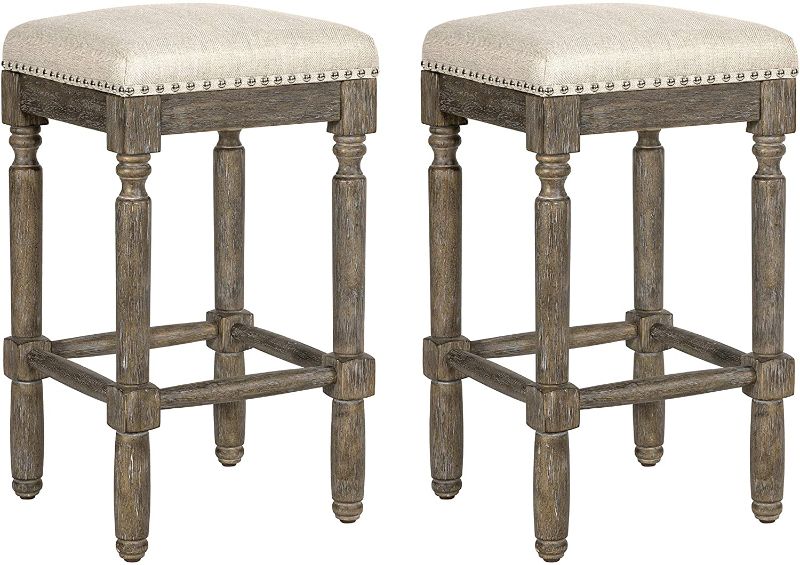 Photo 1 of Ball Cast Kitchen room Height Bar Stool Taupe