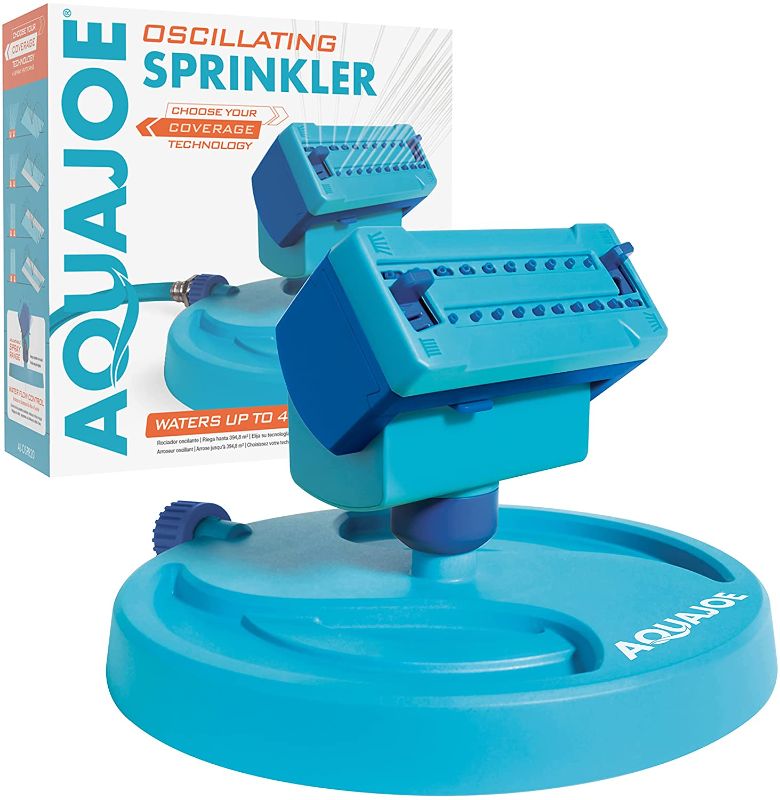 Photo 1 of Aqua Joe AJ-OSPR20 20-Nozzle Max Coverage Adjustable Gear Driven Oscillating Sprinkler on Sled Base
2PACK