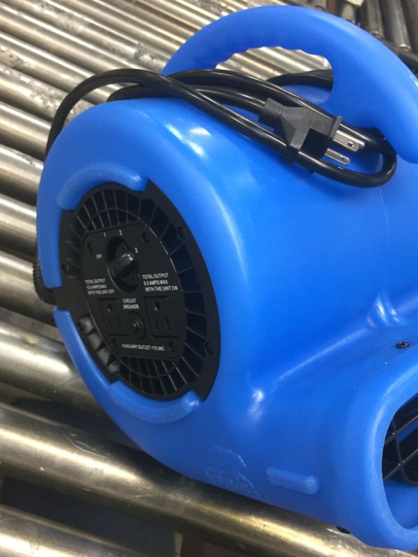 Photo 2 of B-Air VP-25 1/4 HP Air Mover for Water Damage Restoration Carpet Dryer Floor Blower Fan Home and Plumbing Use, Blue
