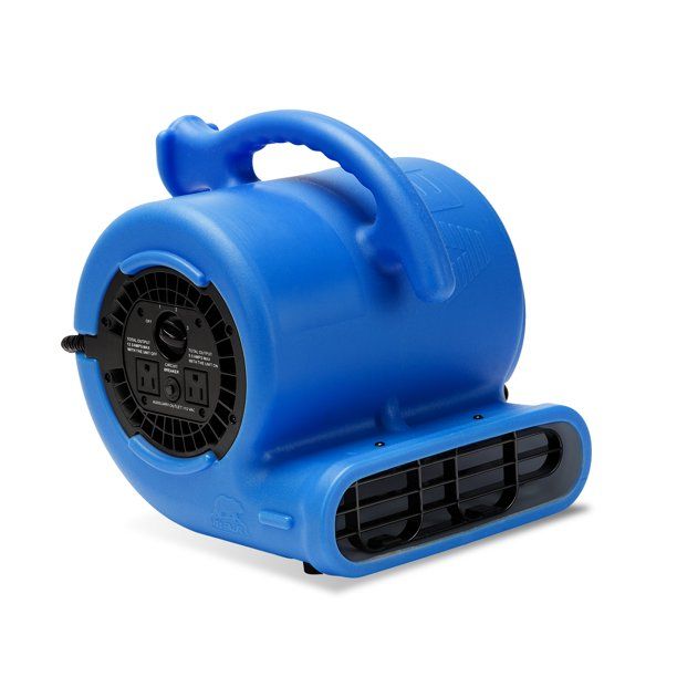 Photo 1 of B-Air VP-25 1/4 HP Air Mover for Water Damage Restoration Carpet Dryer Floor Blower Fan Home and Plumbing Use, Blue
