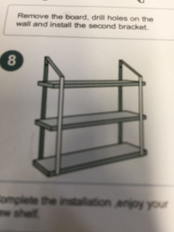 Photo 1 of 3 TIER WALL SHELVE 