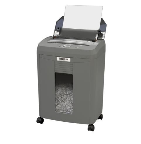 Photo 1 of Boxis® AutoShred® 80-Sheet Auto Feed Microcut Paper Shredder - Includes a 12 Pack of ShredCare® Lubricant Sheets
