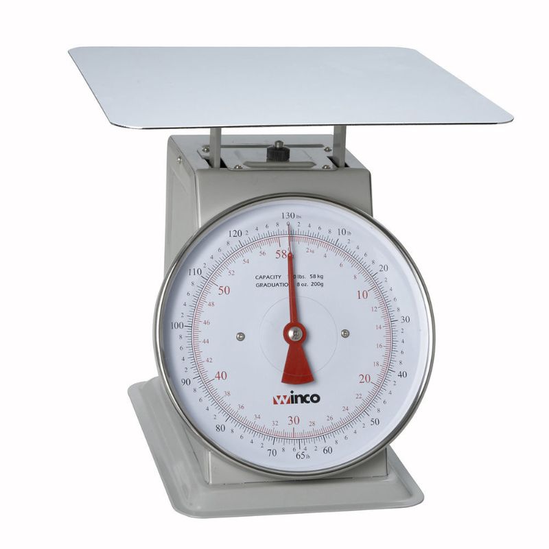 Photo 1 of Winco Receiving/Portion Scale, 9" dial- 130 lb./59.09 kg. x 8 oz./200 g.