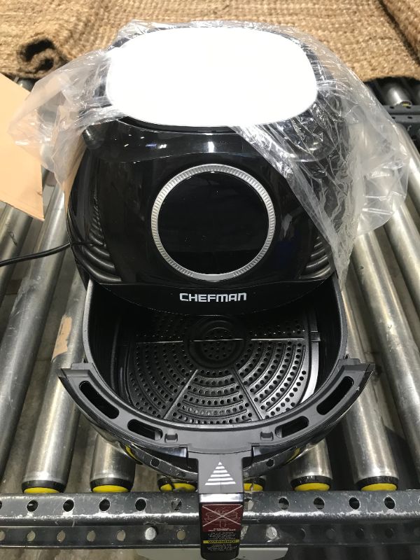 Photo 2 of CHEFMAN Large Air Fryer 6.5 Qt XL, Healthy Cooking, User Friendly, Nonstick, Digital Touch Screen with 4 Cooking Functions w/ 60 Minute Timer & Auto Shut Off, BPA-Free, Dishwasher Safe Basket, Black
