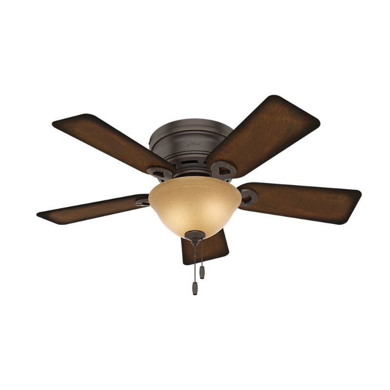 Photo 1 of Hunter Fan 13.2 X 24.5 X 9.6 Inch Onyx (Black) Lighted Ceiling Fans