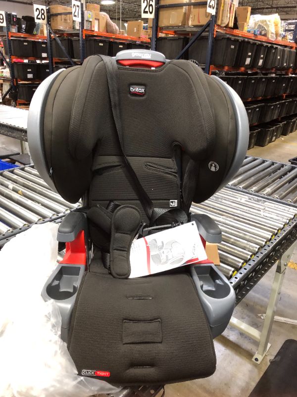 Photo 2 of Britax Grow with You ClickTight Plus Harness-2-Booster Car Seat, Jet Safewash Fabric
