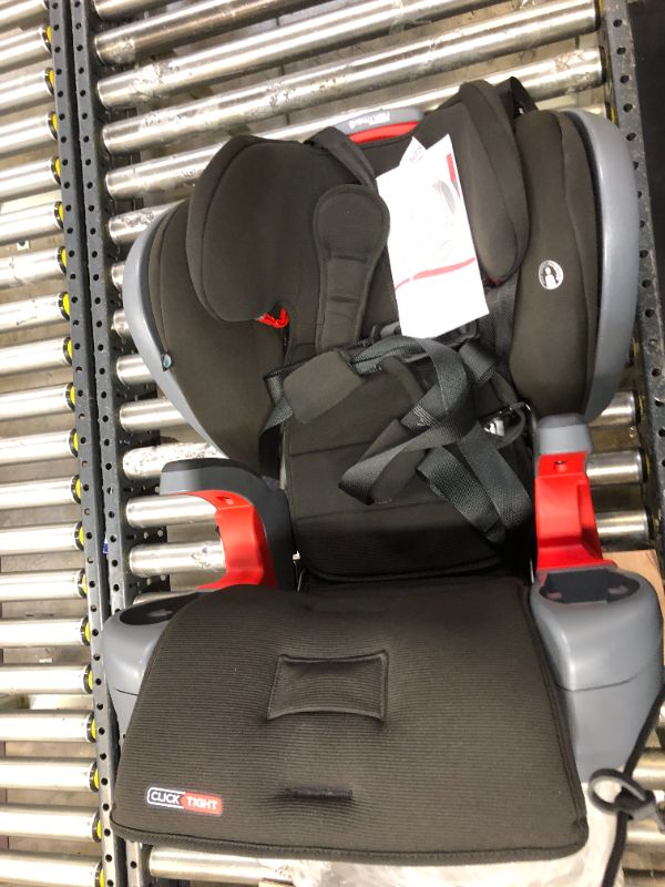 Photo 5 of Britax Grow with You ClickTight Plus Harness-2-Booster Car Seat, Jet Safewash Fabric
