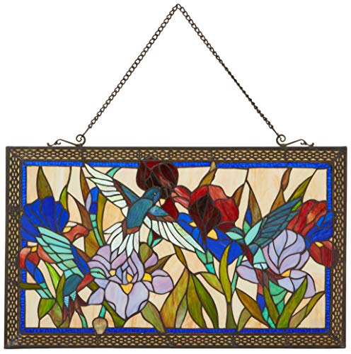 Photo 1 of Fine Art Lighting 28"x17" Stained Glass Window Panel, 28 by 17-Inch
