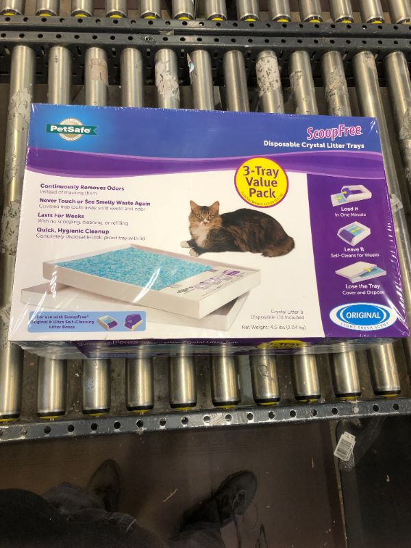 Photo 3 of ScoopFree Premium Unscented Non-Clumping Crystal Cat Litter, 3 count