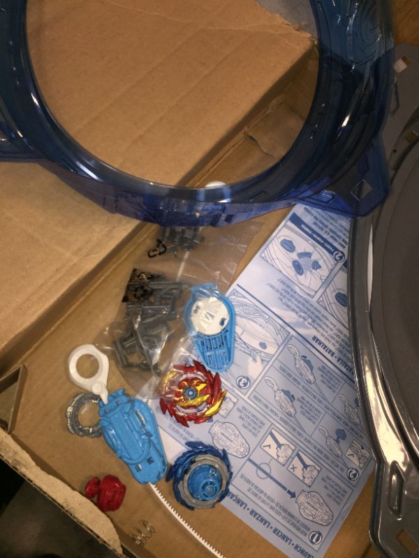 Photo 1 of BEYBLADE Burst Surge Speedstorm Volt Knockout Battle Set – Complete Battle Game Set with Beystadium, 2 Battling Top Toys and 2 Launchers
