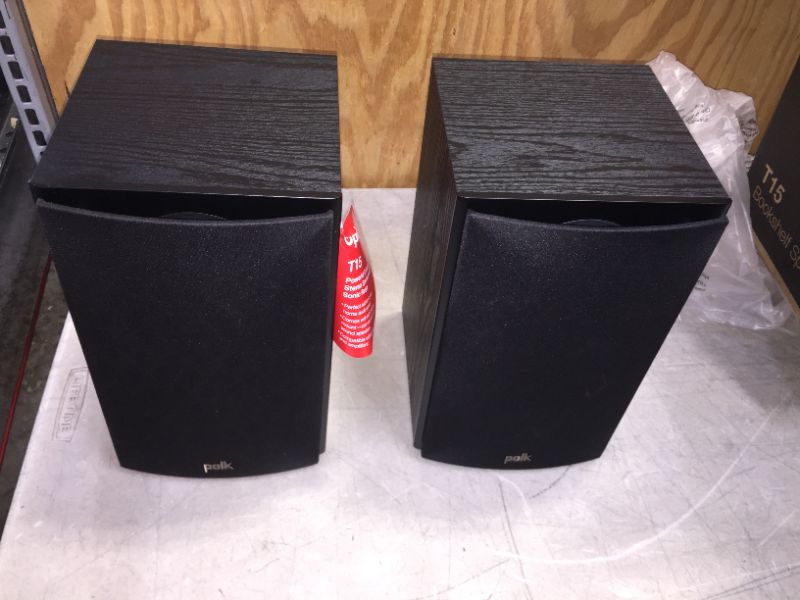 Photo 2 of Polk Audio T15 100 Watt Home Theater Bookshelf Speakers (Pair) | Dolby and DTS Surround | Wall-Mountable