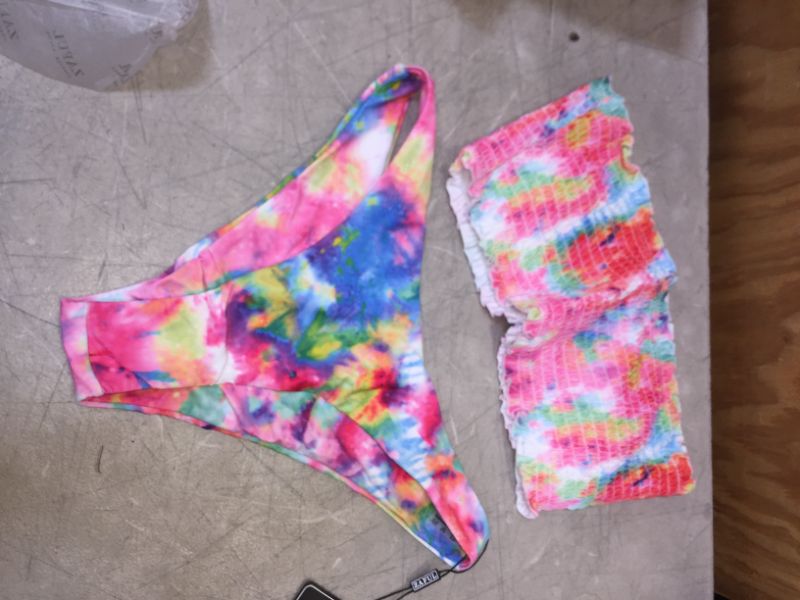 Photo 1 of womens bathing suit rainbow medium