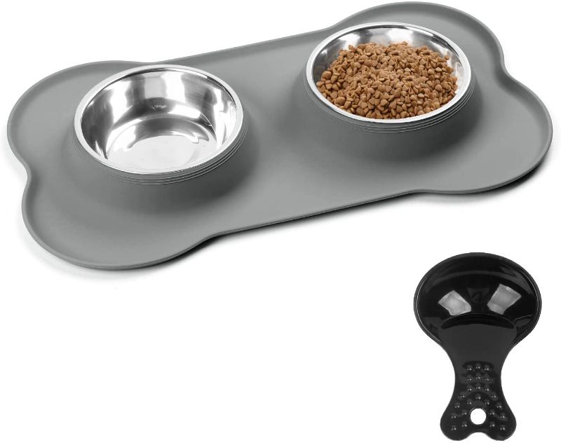 Photo 1 of 
URPOWER Dog Bowls Stainless Steel Dog Bowl with No Spill Dog Food Bowl Non-Slip Silicone Mat Feeder Bowls Pet Bowl for Puppy Small Medium Dogs Cats and Pets