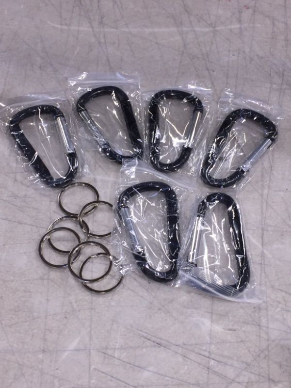 Photo 2 of CampTek 3" D Ring Carabiner Clips