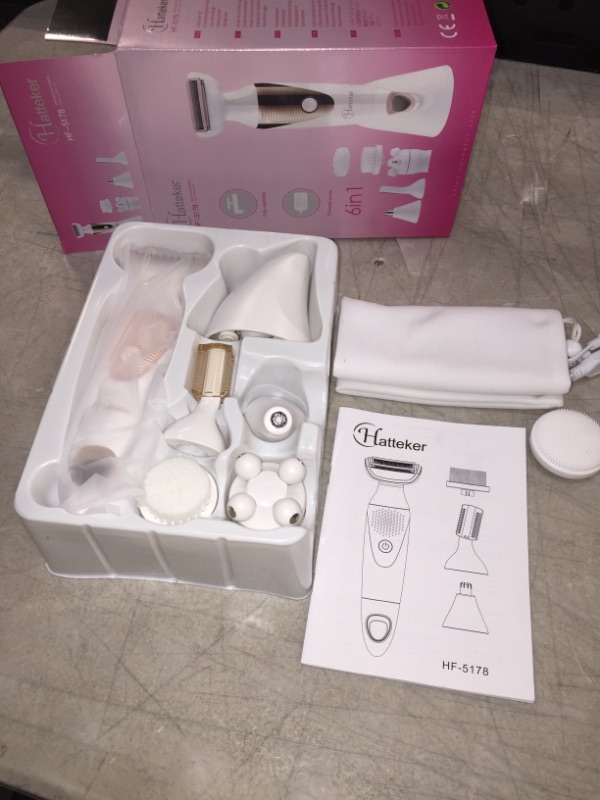 Photo 2 of Hatteker 6 in 1 Electric Razor Foil Shaver for Women Hair Removal