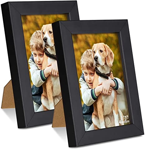 Photo 1 of Yome 4x6 Picture Frame, Black Photo Frames