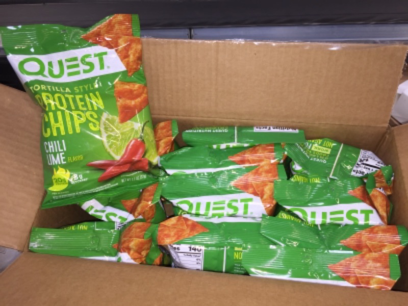 Photo 2 of (12)Quest PROTEIN CHIPS 1.1oz Bag Chili Lime