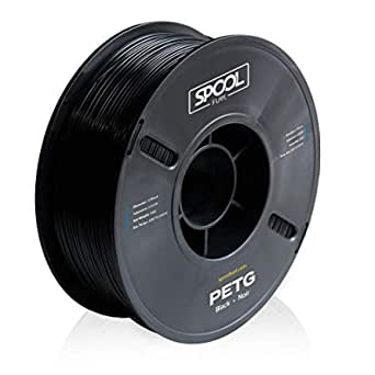 Photo 1 of Spool Fuel PETG 1.75mm 3D Printing Filament 1kg Spool (2.2lbs) Dimensional Accuracy +/- 0.05mm Compatible with Most FDM 3D Printers NatureWorks Ingeo (Black)