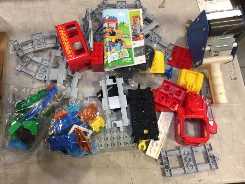 Photo 1 of LEGO DUPLO Steam Train 10874 Remote-Control Building Blocks Set Helps Toddlers Learn, Great Educational Birthday Gift (59