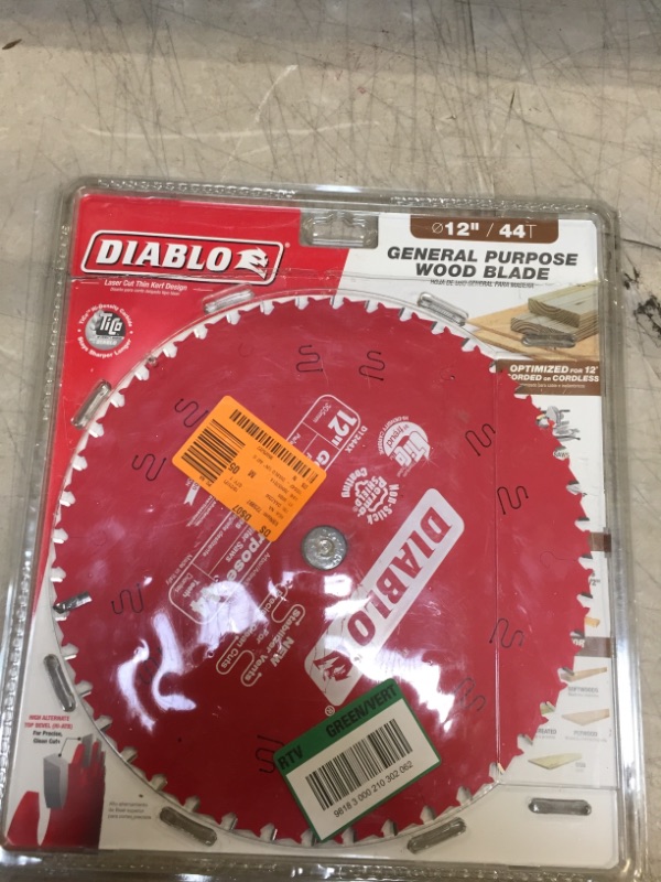 Photo 1 of 12 in. x 44-Tooth General Purpose Circular Saw Blade
