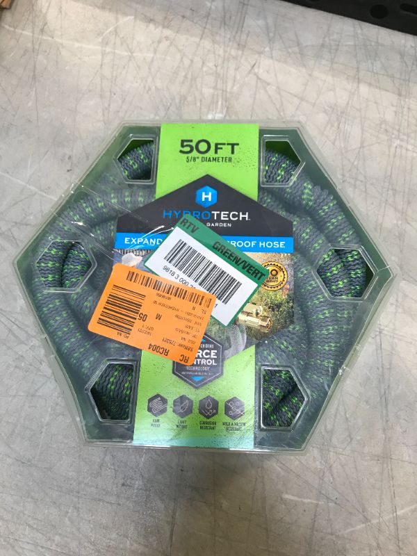Photo 1 of 5/8 in. Dia. x 50 ft. Burst Proof Expandable Garden Water Hose
