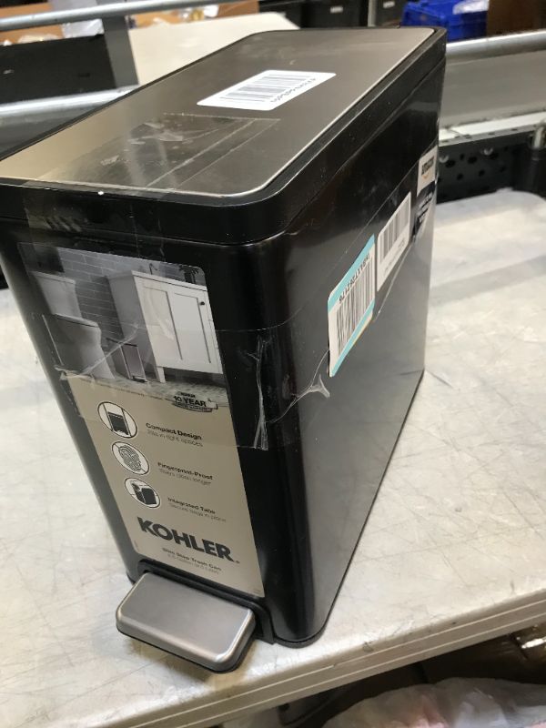 Photo 1 of 13 x 13 inch kohler trashcan with foot step 
