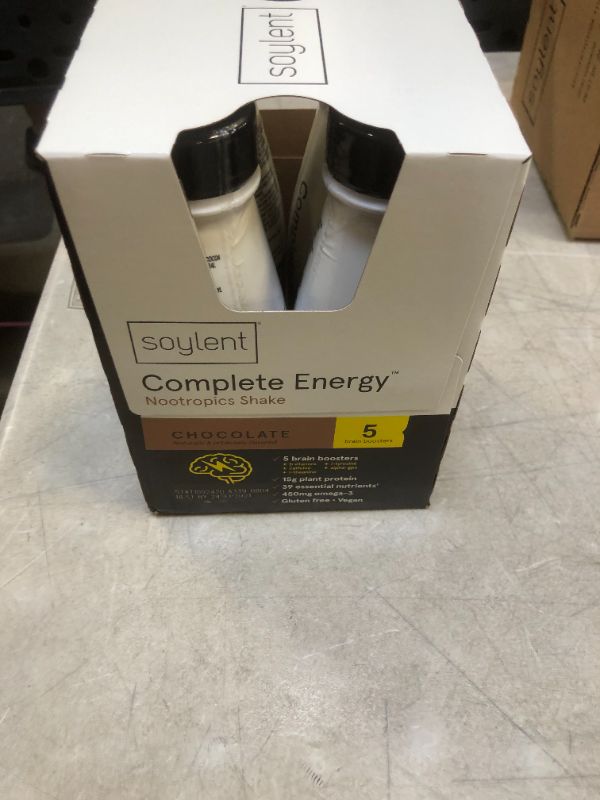 Photo 2 of Soylent Complete Energy Shake - Chocolate - 4pk/11 Fl Oz
BB SEP 24 2021 