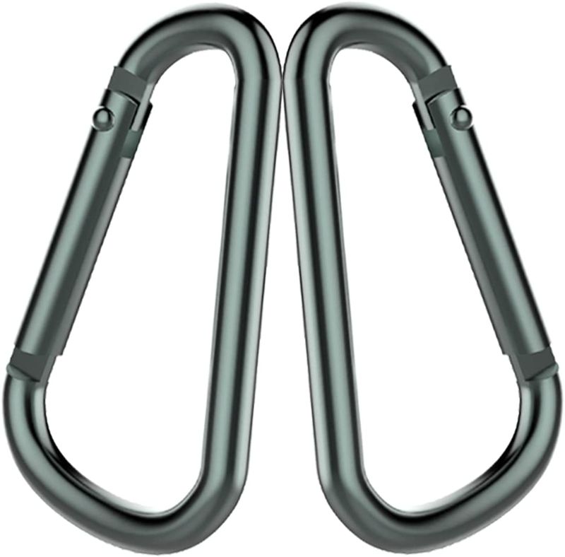 Photo 1 of 3 PK OF 6 PC Aluminum Carabiner Clip, Durable Spring Snap Hook Key Chain Buckle Clips for Camping Hiking Fishing Traveling
