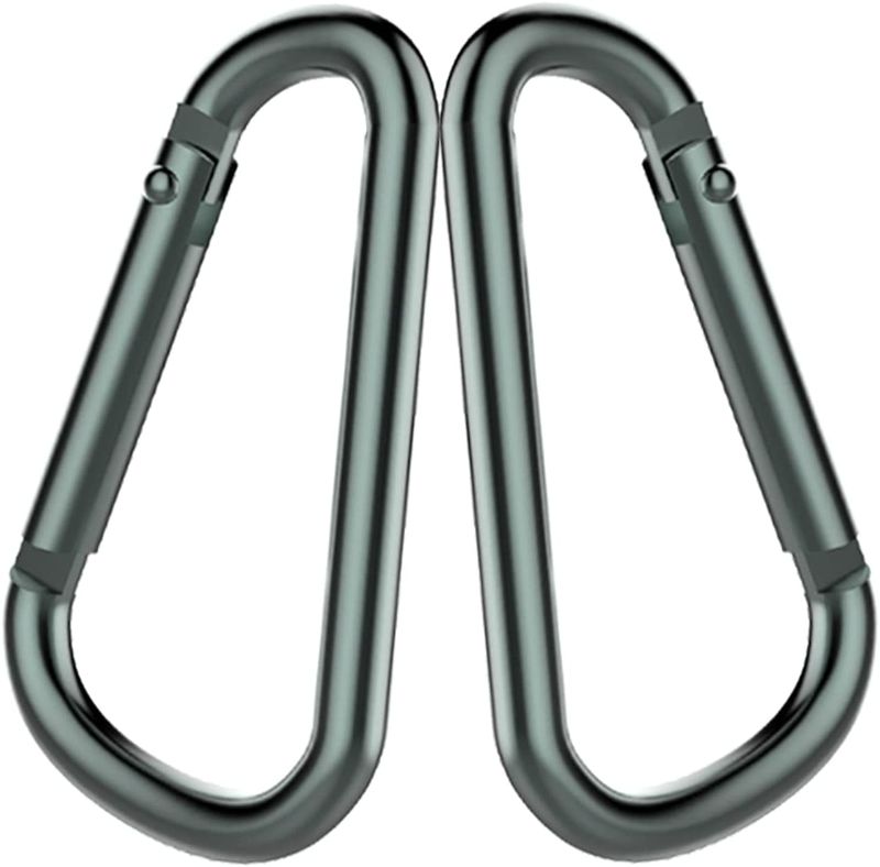 Photo 1 of 3 PK OF 6 PC Aluminum Carabiner Clip, Durable Spring Snap Hook Key Chain Buckle Clips for Camping Hiking Fishing Traveling