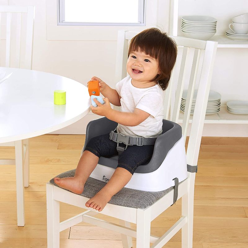 Photo 1 of 
Ingenuity SmartClean Toddler Booster Seat for Dining Table with 3-Point Harness Straps