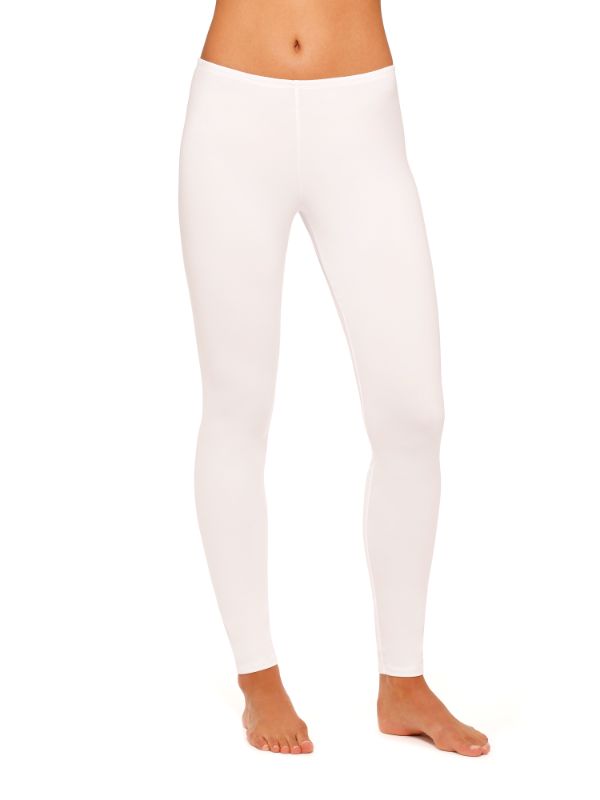 Photo 1 of Cuddl Duds Women's Softwear with Stretch Legging - White Xsmall Petite 